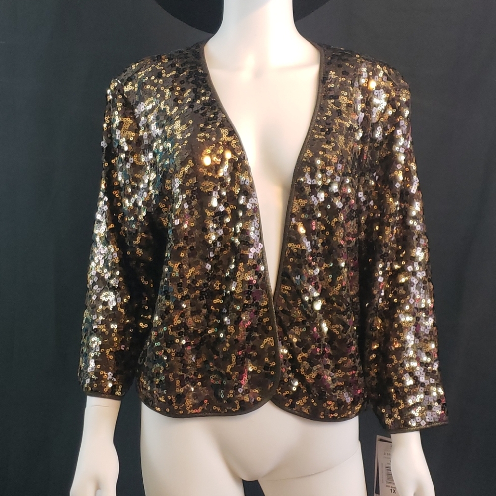 Peter Nygard 1x sequined evening jacket